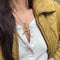 BAMBOO INITIAL PENDANT NECKLACE
