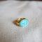 TURQUOISE SCARAB RING