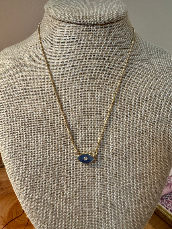 Lapis Eye Necklace