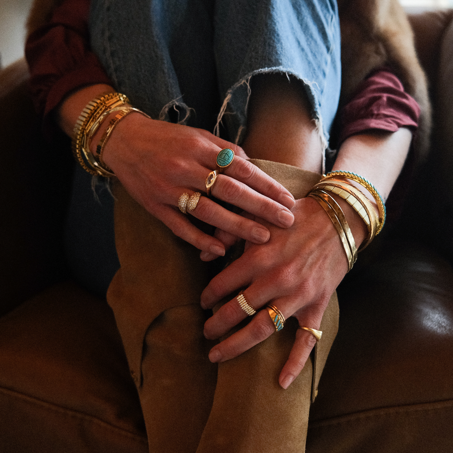 TURQUOISE SCARAB RING