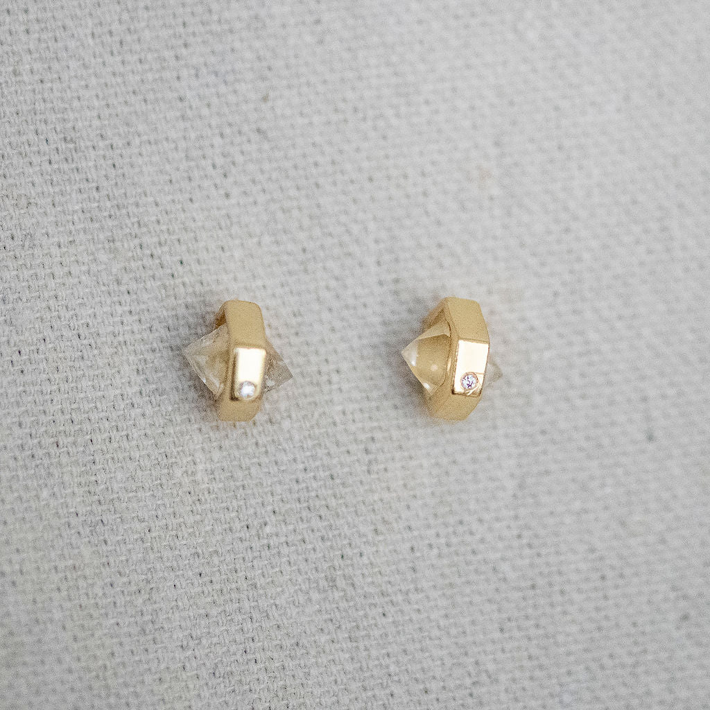 Canyon Herkimer Stud Earrings