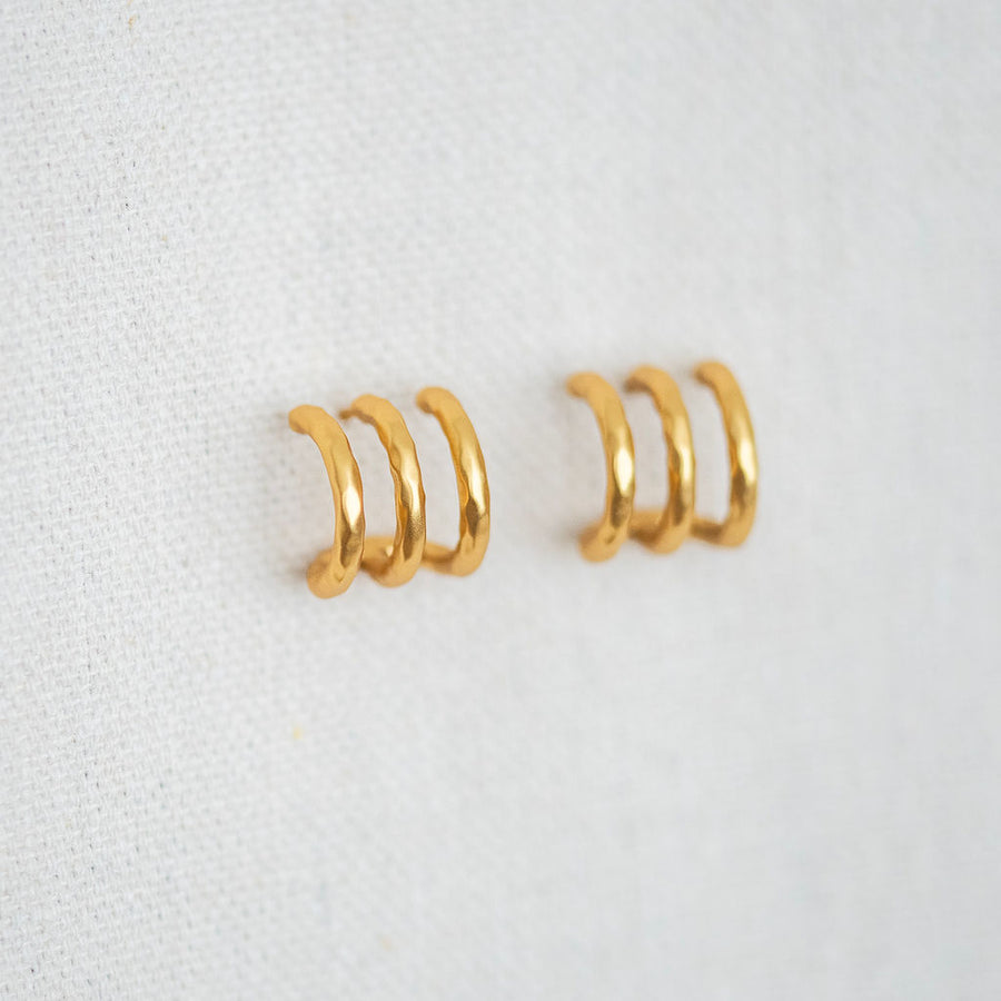 Halle Triple Hoop Earring