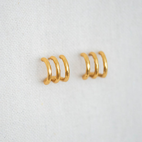 Halle Triple Hoop Earring