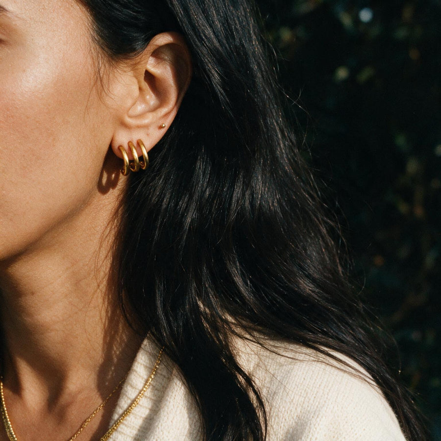 Halle Triple Hoop Earring