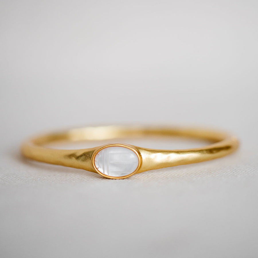 Scarab Cuff - Mother of Pearl