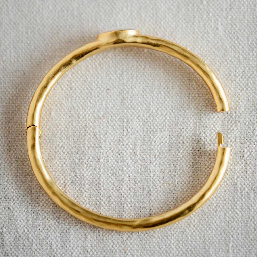 Scarab Cuff - Mother of Pearl