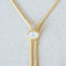 Scarab Lariat - Mother of Pearl